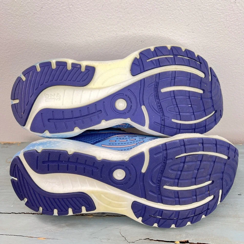 Brooks Glycerin 20 Womens Running Shoes Blue Peach 1203691B478 Size 8 Medium B